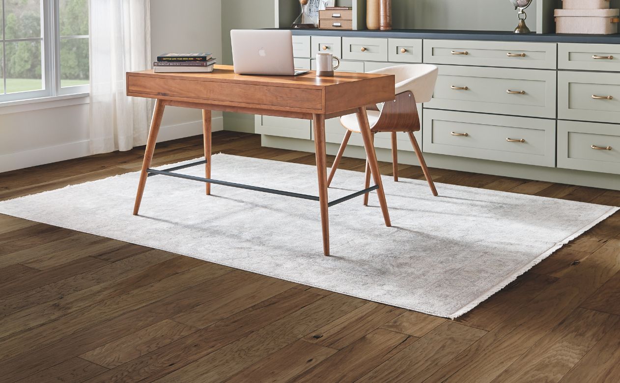 area rug in a Bloomingdale home office